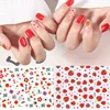2019 Custom Fruit nail sticker Little fresh plants latest 3D nail stickers