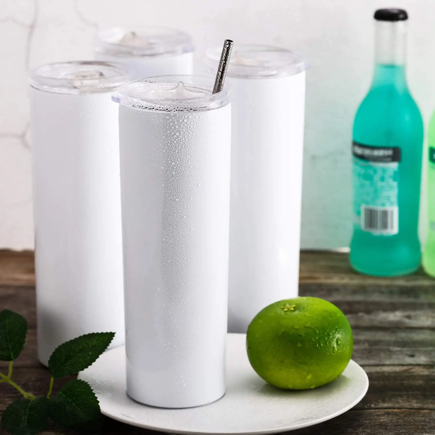 Portable 20oz Stainless Steel Double Wall Vacuum Travel White Sublimation Blanks Straight Skinny Tumblers with Lid/Straw, Sublimation white/custom
Portable 20oz Stainless Steel Double Wall Vacuum Travel White Sublimation Blanks Straight Skinny Tumblers with Lid/Straw, Sublimation white/custom