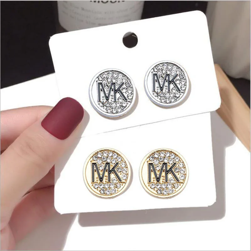 Fashion S925 Post Luxury Branded Designer Earrings Letter M and K for Women Gold Plated Jewelry, Colorful
Fashion S925 Post Luxury Branded Designer Earrings Letter M and K for Women Gold Plated Jewelry, Colorful