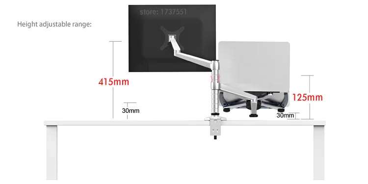 Oa X Multimedia Desktop Dual Arm Inch Lcd Monitor Holder Laptop