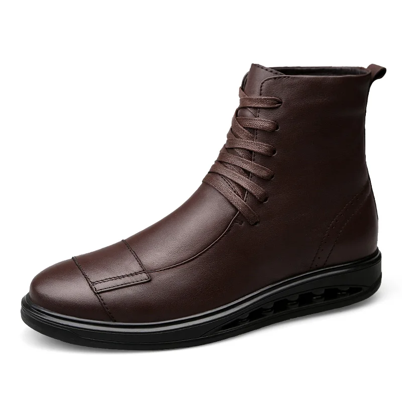 New Model Genuine Leather Boots Mens Warm Training Military Combat Boots Fur Inside, Brown, black
New Model Genuine Leather Boots Mens Warm Training Military Combat Boots Fur Inside, Brown, black