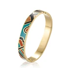 Party Wholesale Jewelry Bangle Wholesale High Quality Ladies Stainless Steel Jewelry Bracelet Cloisonne Enamel Bangle