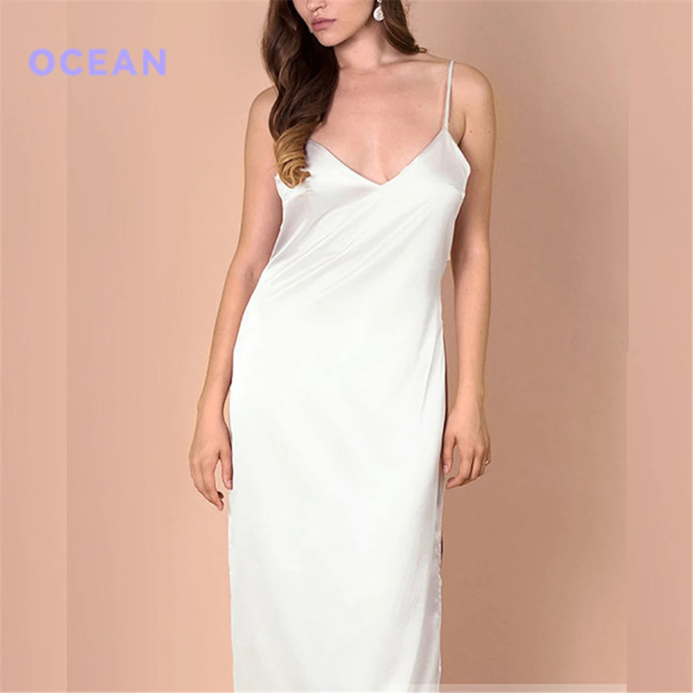 Amazon Hot Sale Christmas Gift Sexy Sleep Lingerie Women's Sling Silk Satin Nightdress Chemise Slip Nightgown Dress
Amazon Hot Sale Christmas Gift Sexy Sleep Lingerie Women's Sling Silk Satin Nightdress Chemise Slip Nightgown Dress