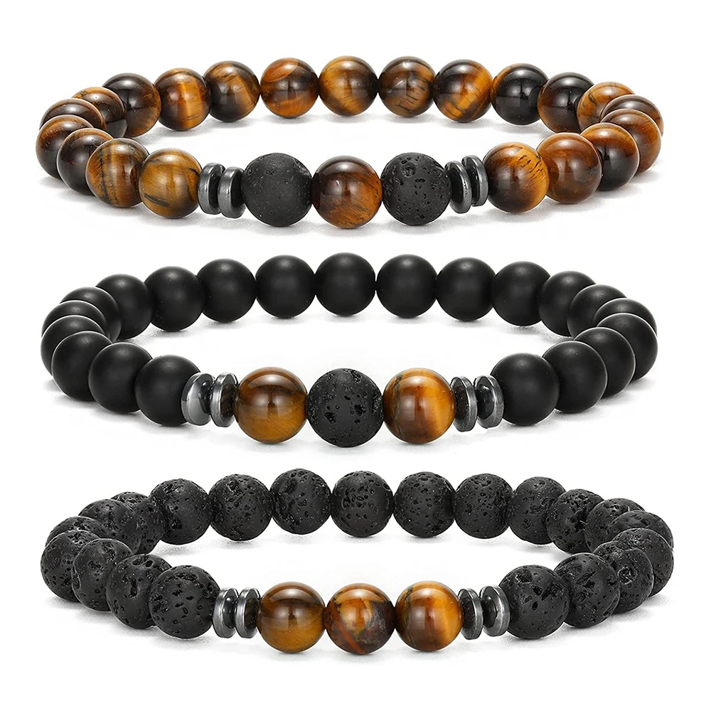 New Arrival Mens Beaded Bracelets Matte Lava Rock Volcanic Stone Beads for Women Stretch Bracelet Fashion Jewelry
New Arrival Mens Beaded Bracelets Matte Lava Rock Volcanic Stone Beads for Women Stretch Bracelet Fashion Jewelry