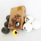 Natural Fabric Softener, Reusable, Reduces Clothing Wrinkles and Saves Drying Time Wool Dryer Balls a set of 3 with box