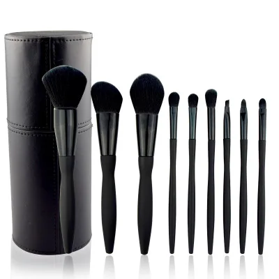 9PCS black own brand makeup brush luxury eye and face beauty brush makeup bag tool Black private makeup brush set with holder
9PCS black own brand makeup brush luxury eye and face beauty brush makeup bag tool Black private makeup brush set with holder