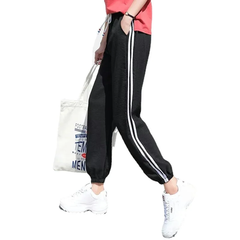 Fashion Casual Sweatpants Pants Side-Stripe Women Loose Elastic Waist Sportswear Women's Pants
Fashion Casual Sweatpants Pants Side-Stripe Women Loose Elastic Waist Sportswear Women's Pants