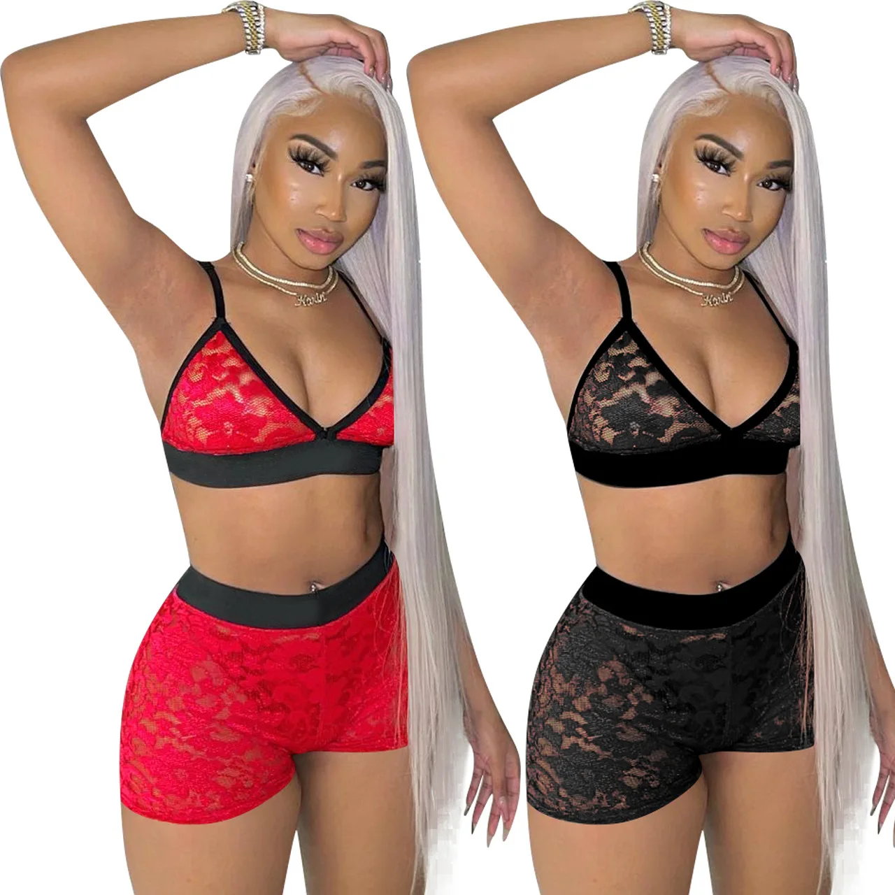Wholesale Sexy Lingerie Hot Transparent Hollow Out Lace Lingerie Two Piece Shorts Set For Women, 6 colors
Wholesale Sexy Lingerie Hot Transparent Hollow Out Lace Lingerie Two Piece Shorts Set For Women, 6 colors
