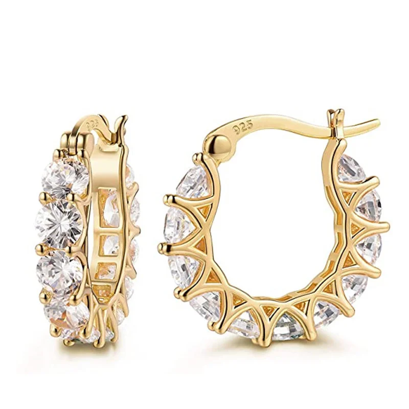 Women's Plated Color Clip-on Earrings French Zircon Lace Hoop Earrings S925 sterling silver U shaped Earrings
Women's Plated Color Clip-on Earrings French Zircon Lace Hoop Earrings S925 sterling silver U shaped Earrings