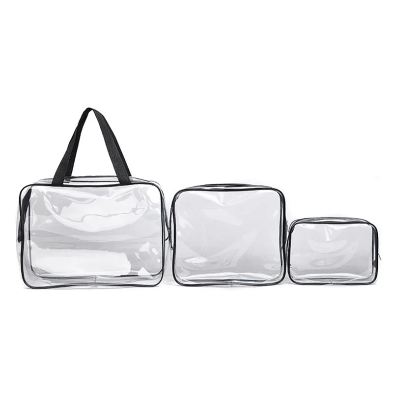 Customized Zipper Unisex 3 pcs Makeup Bags PVC Travel Set Brushes Organizer Transparent Clear Cosmetic Bag, Black/pink/blue/brown
Customized Zipper Unisex 3 pcs Makeup Bags PVC Travel Set Brushes Organizer Transparent Clear Cosmetic Bag, Black/pink/blue/brown