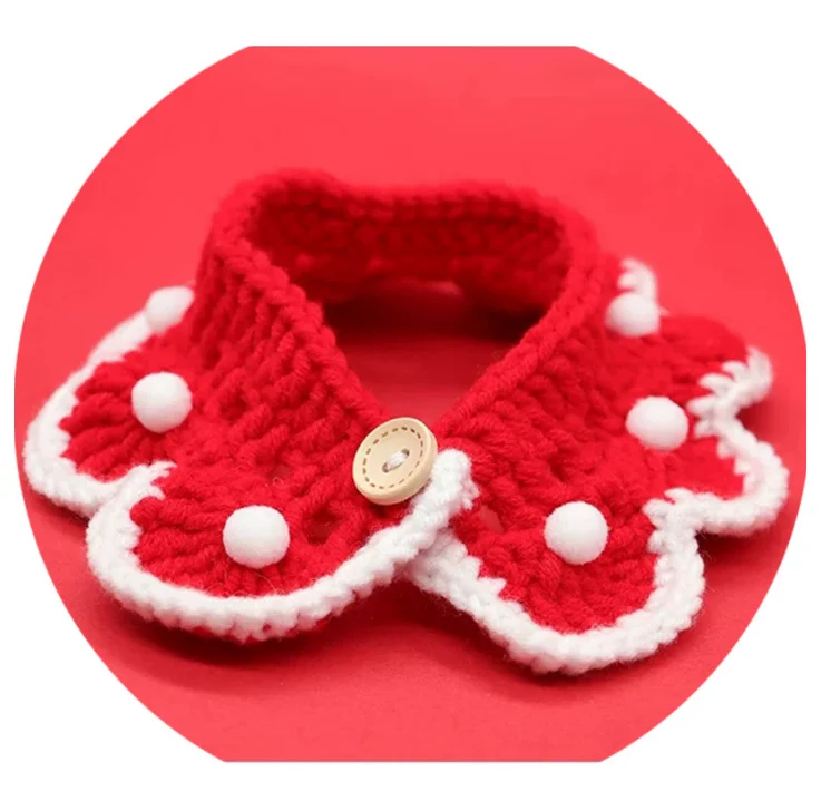 Woven Pet Neck Collar Cute Red Dog Neckerchief Festive Woolen Yarn Rabbit Neck Scarf Superior Pet Supplies
Woven Pet Neck Collar Cute Red Dog Neckerchief Festive Woolen Yarn Rabbit Neck Scarf Superior Pet Supplies