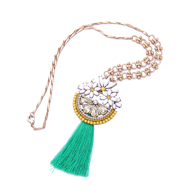 xl01587b Boho Jewellery Women Fashion Crystal Rhinestone Jewelry Green Fringe Gold Tassel Necklace Pendant Flower
xl01587b Boho Jewellery Women Fashion Crystal Rhinestone Jewelry Green Fringe Gold Tassel Necklace Pendant Flower