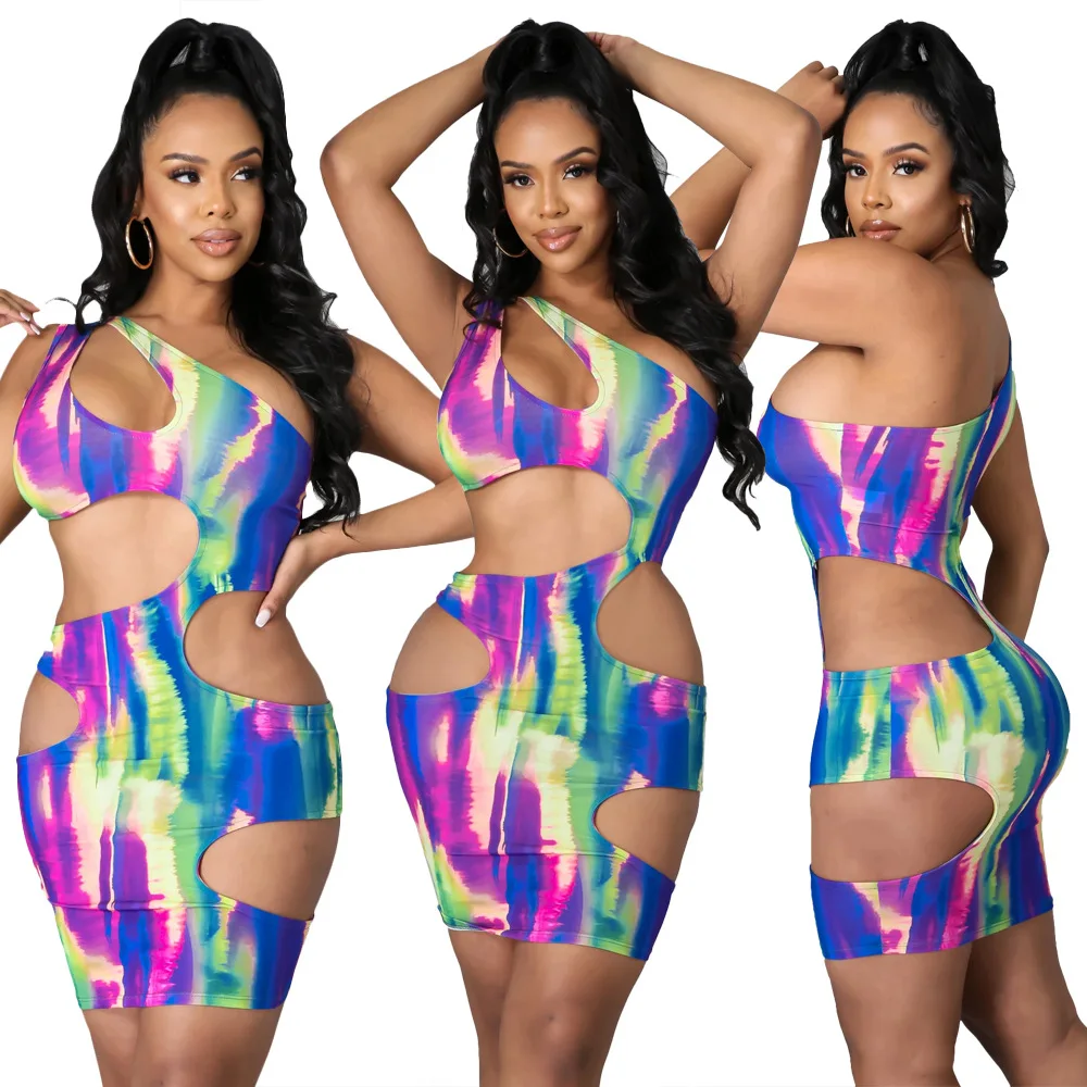 Chic Irregular Split Hem Sleeveless Bodycon Womens Tie die Hollow Out Outfits Woman Clothing dress
Chic Irregular Split Hem Sleeveless Bodycon Womens Tie die Hollow Out Outfits Woman Clothing dress