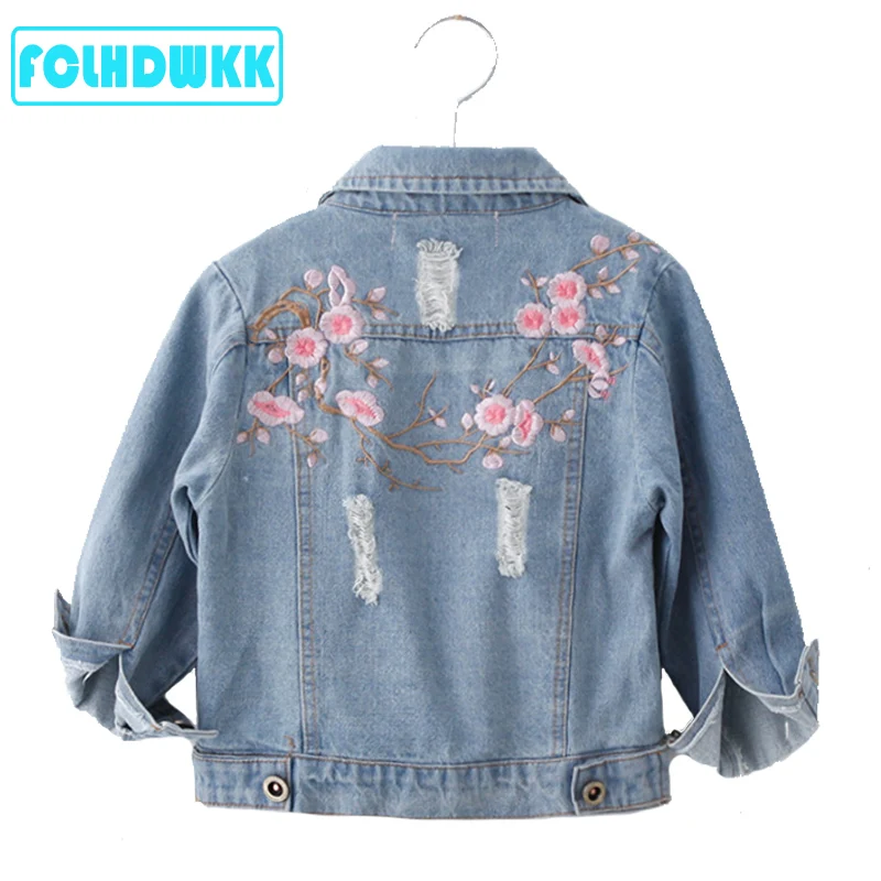 Kids Denim Jackets For Girls Female Baby Embroidered Long-Sleeve Denim Coat Clothing Spring Summer Flower Children Jacket 2-8Y
Kids Denim Jackets For Girls Female Baby Embroidered Long-Sleeve Denim Coat Clothing Spring Summer Flower Children Jacket 2-8Y