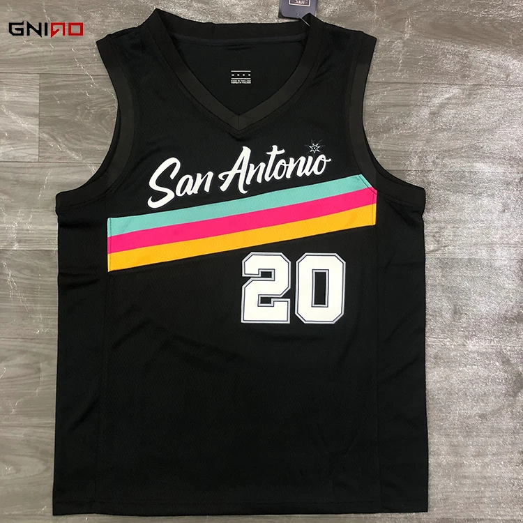 2021 Season Spurs Basketball Jersey Heat Press Printing Number 20 Basketball Jersey, Different color can be customized
2021 Season Spurs Basketball Jersey Heat Press Printing Number 20 Basketball Jersey, Different color can be customized