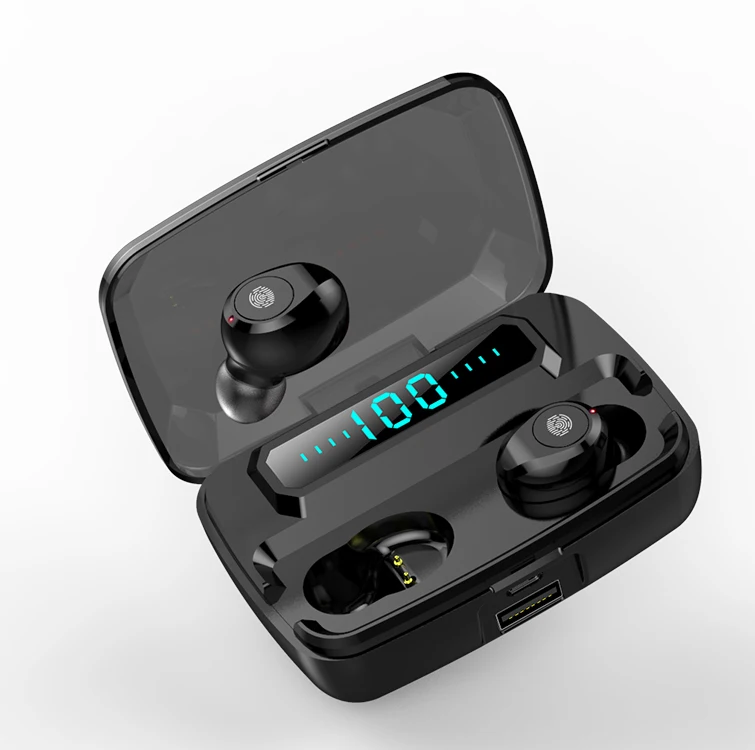 Type C Blue Tooth Headset With Noise Cancelling Wireless Headphone Blue Tooth 5.0 Earbuds, Black
Type C Blue Tooth Headset With Noise Cancelling Wireless Headphone Blue Tooth 5.0 Earbuds, Black