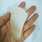 White color guasha acupuncture point massage plate