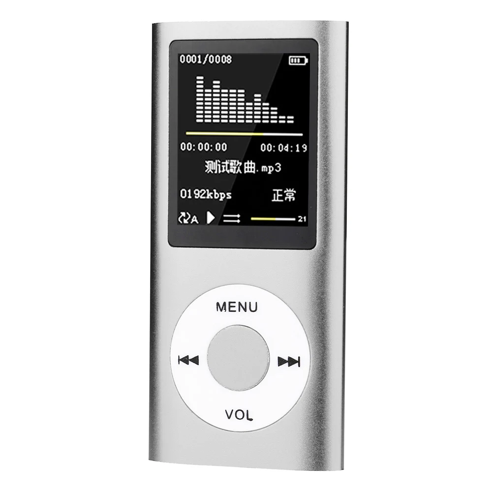 

Small Mini Mp3 Mp4 Music Player Download With Recording, Tf Card, Fm Radio 1-32gb 1.8 inch Screen Headphone Audio I Pod Player, Blue