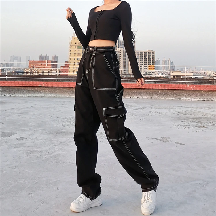 DUODUOCOLOR Leisure trend comfort loose new style pocket solid color womens jeans fashion 2021 summer pants D98042
DUODUOCOLOR Leisure trend comfort loose new style pocket solid color womens jeans fashion 2021 summer pants D98042