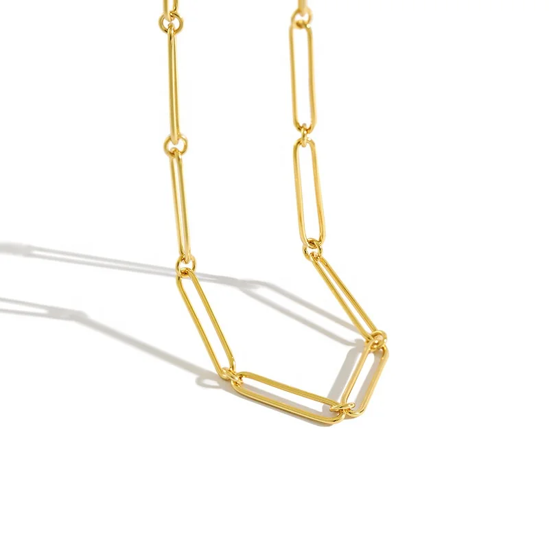 NewSN16 new arrival sterling silver long O shape link necklace 925 silver gold chain choker necklace
NewSN16 new arrival sterling silver long O shape link necklace 925 silver gold chain choker necklace