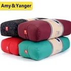 supportive cotton yoga bolster pillow rectangle chushions