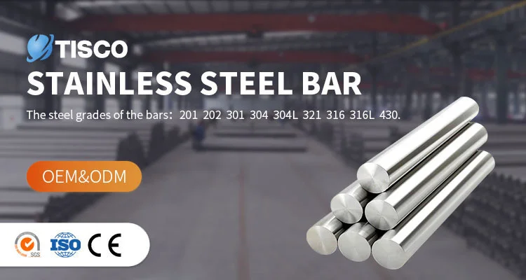 ss 304 bar 316l stainless steel round bar 6mm manufacturer