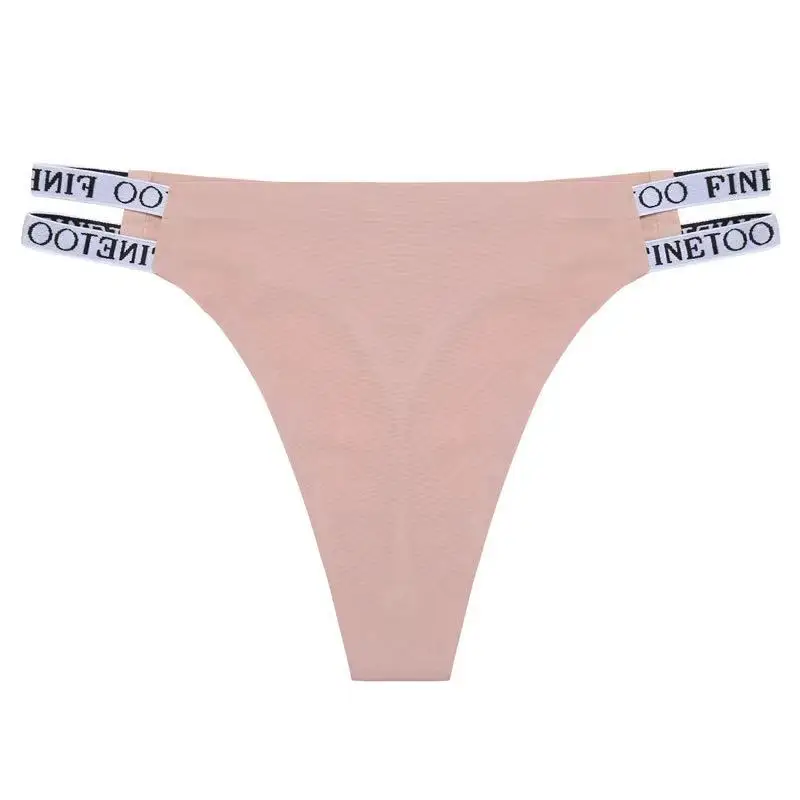 Fashion letter belt thick rubber band customized Color Logo Seamless Women's Panties T-back Ice Silk Thong, 4 colors,accept to custom
Fashion letter belt thick rubber band customized Color Logo Seamless Women's Panties T-back Ice Silk Thong, 4 colors,accept to custom