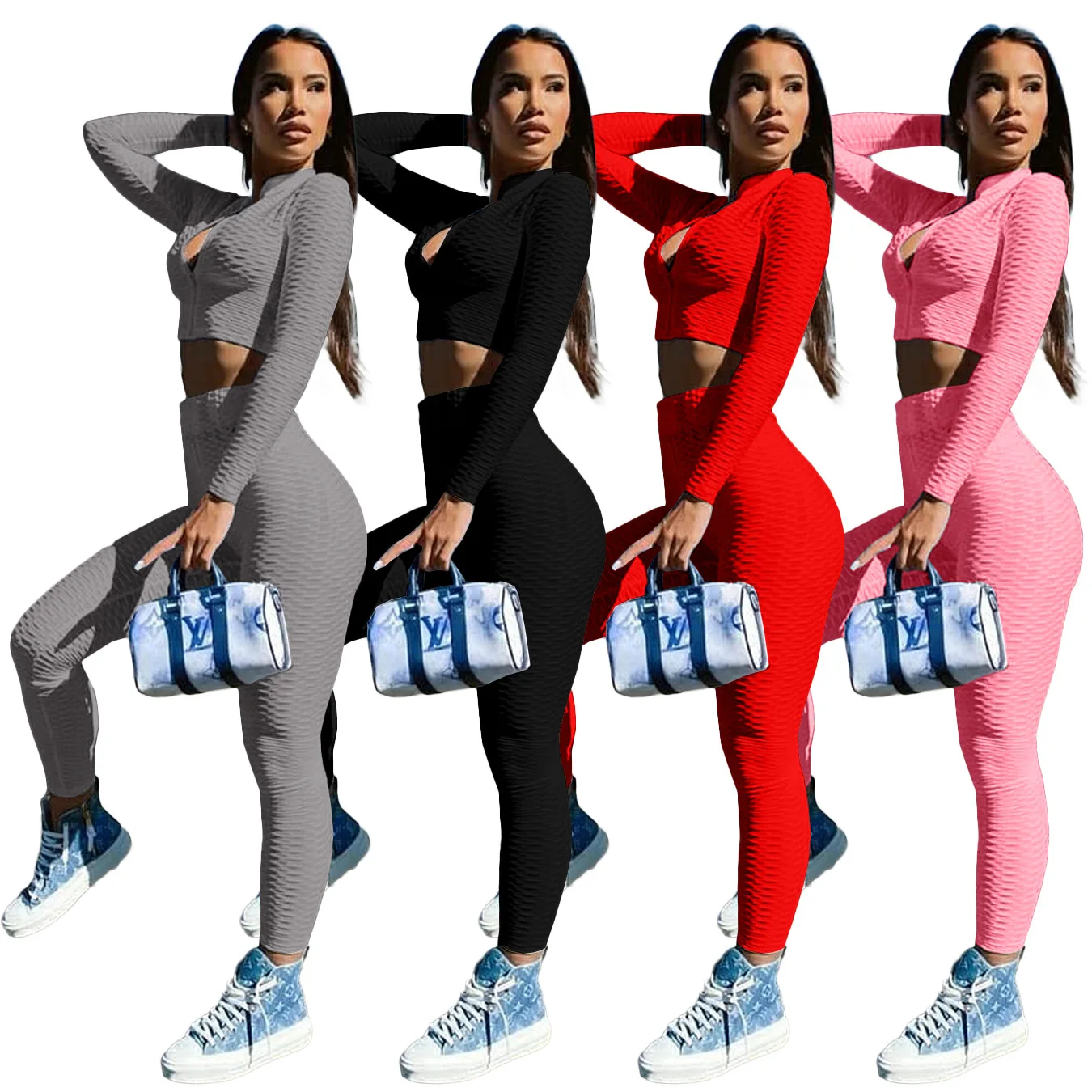 Wholesale bodycon yoga sport suit women outfits sweat sets crop top 2 piece set womens jogger sets
Wholesale bodycon yoga sport suit women outfits sweat sets crop top 2 piece set womens jogger sets