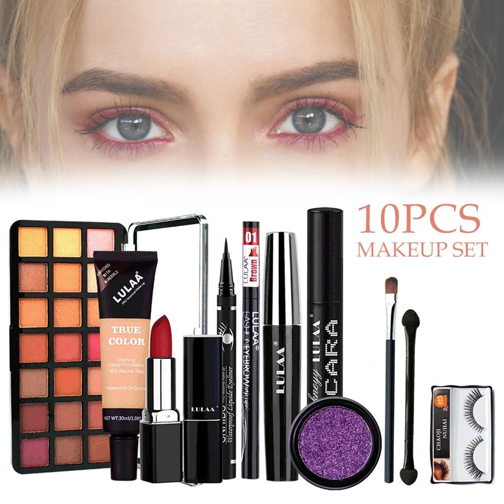 10PCS Makeup Set Complete Easy to Carry High Quality Safe cosmetics Makeup Suit
10PCS Makeup Set Complete Easy to Carry High Quality Safe cosmetics Makeup Suit