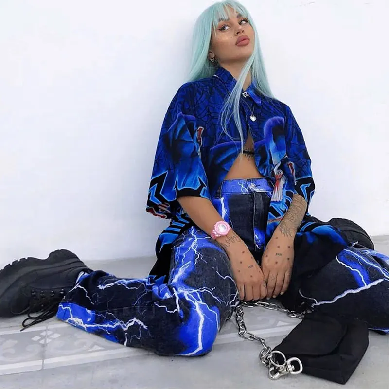 Hot sale Streetwear Printed Button High Waist Fashion Straight Trousers For Women women's pants, Customized color
Hot sale Streetwear Printed Button High Waist Fashion Straight Trousers For Women women's pants, Customized color