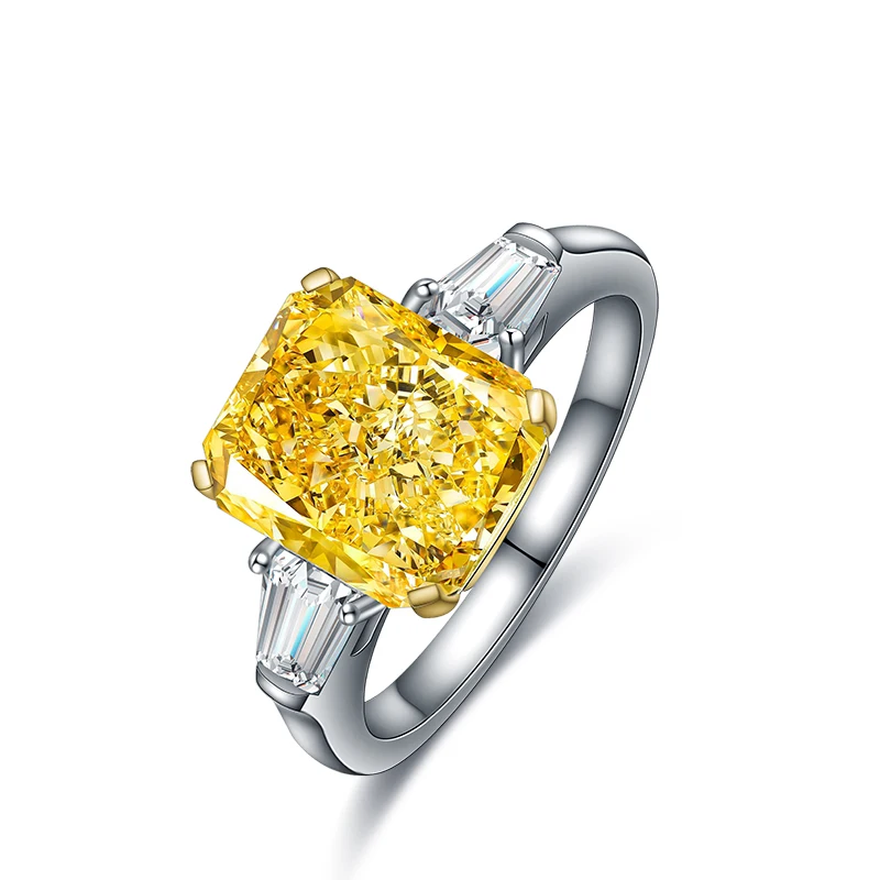5.0ct three stones 925 Silver band fashion gemstone jewelry engagement wedding women ring, Yellow
5.0ct three stones 925 Silver band fashion gemstone jewelry engagement wedding women ring, Yellow