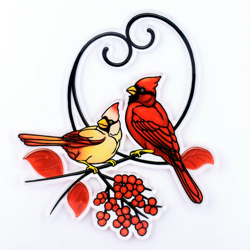 Stained Parrot Birds On A Wire Hanging Glass Window/Wall Panel Wall Home Hanging Decorations With Chain Suncatcher, As the picture show
Stained Parrot Birds On A Wire Hanging Glass Window/Wall Panel Wall Home Hanging Decorations With Chain Suncatcher, As the picture show