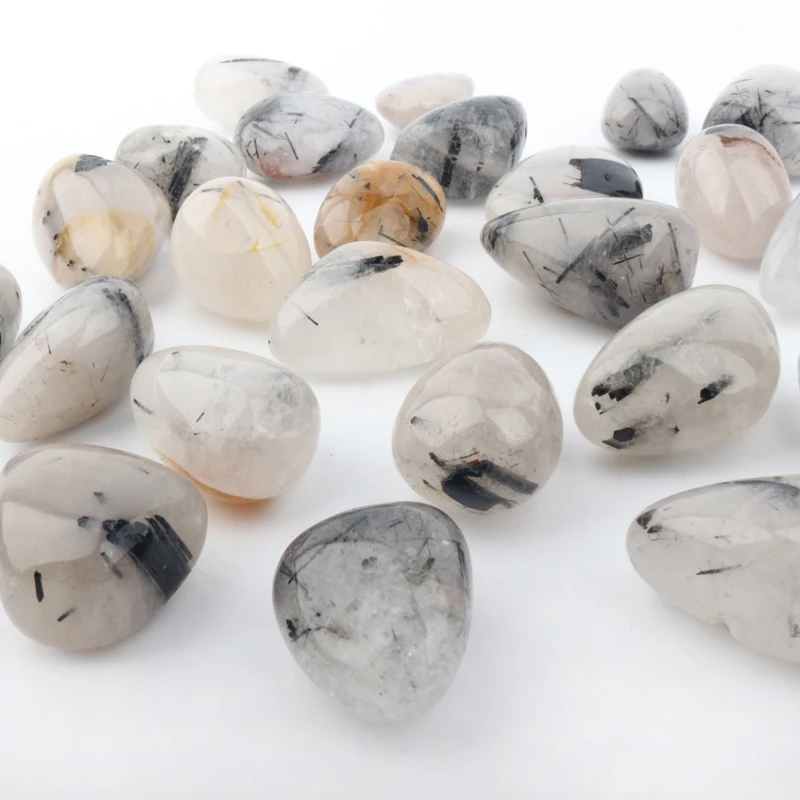 crustal natural stone black hair quartz stone tourmaline tumbled stones for crystal crafts
crustal natural stone black hair quartz stone tourmaline tumbled stones for crystal crafts