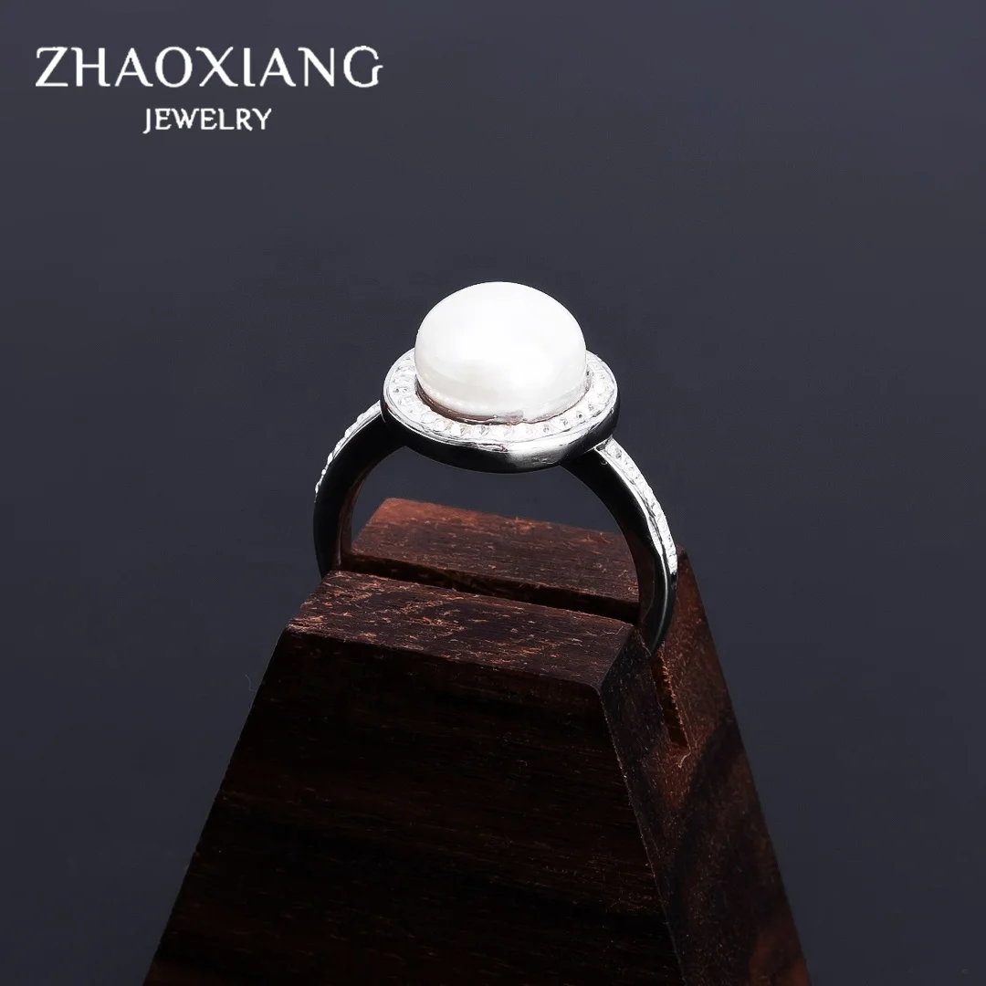 Pearl Elegant Rings Jewelry Women Zircon Paved Charms Wedding Anniversary Finger Accessories Ready To Ship, Steel
Pearl Elegant Rings Jewelry Women Zircon Paved Charms Wedding Anniversary Finger Accessories Ready To Ship, Steel