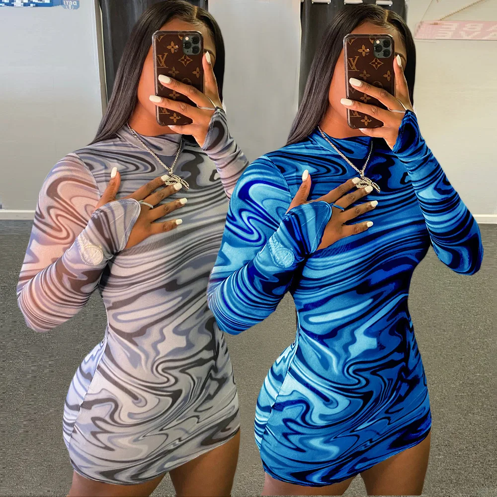 Fashion Sexy Long Sleeve Digital Print Crew Neck Casual Bodycon Plus Size Women's Dresses
Fashion Sexy Long Sleeve Digital Print Crew Neck Casual Bodycon Plus Size Women's Dresses