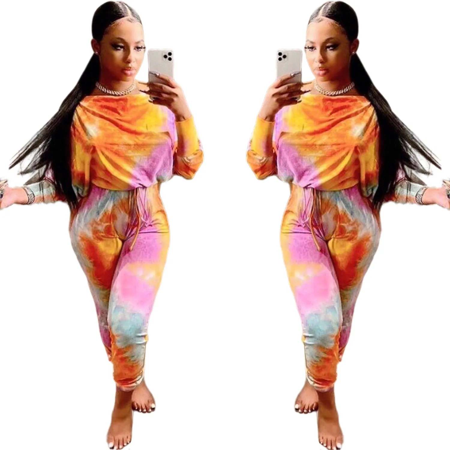 amazon 2021new fashion long sleeve crop top with leggings elastic leisure loose tie dye 2 piece set women daily wear, 1color as picture
amazon 2021new fashion long sleeve crop top with leggings elastic leisure loose tie dye 2 piece set women daily wear, 1color as picture