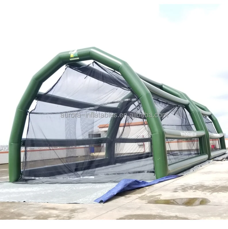 New finished 40ft PVC Tarpaulin baseball inflatable batting cage hitting batting cage with batting cage net, Customized
New finished 40ft PVC Tarpaulin baseball inflatable batting cage hitting batting cage with batting cage net, Customized