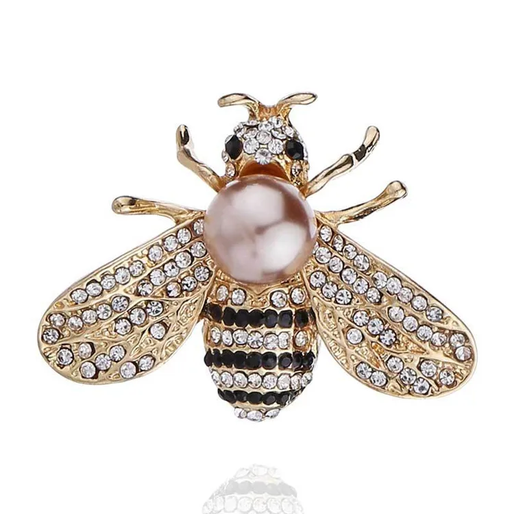 Korean version of diamond-encrusted bee brooch high-end cartoon insect pearl brooch, Picture
Korean version of diamond-encrusted bee brooch high-end cartoon insect pearl brooch, Picture