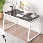 metal frame computer table office desks glass for desktops