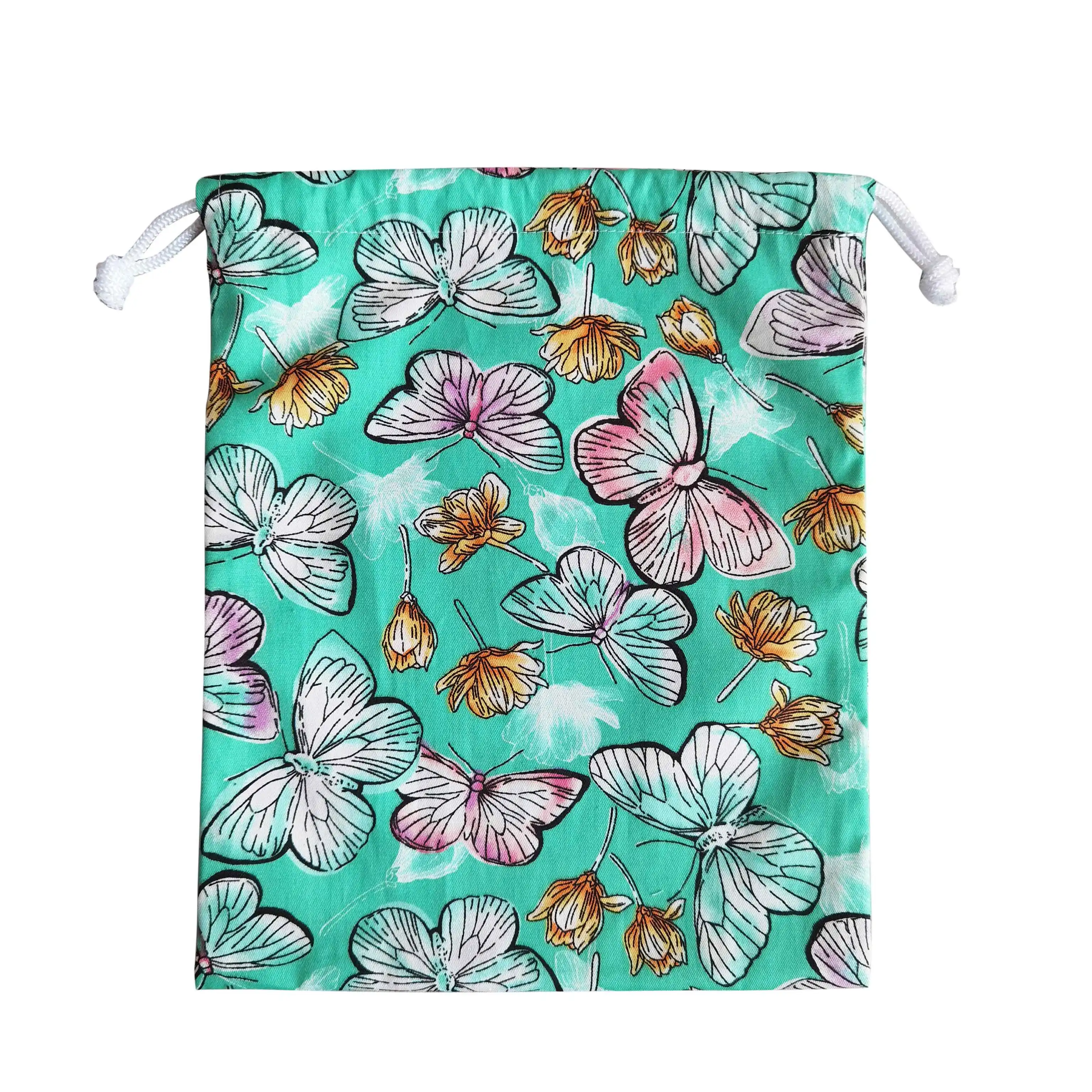 Wholesale Durable 100% Cotton Custom Size Butterfly Printed Jewelry Pouch Drawstring Storage Shoes Bag Gift Bags
Wholesale Durable 100% Cotton Custom Size Butterfly Printed Jewelry Pouch Drawstring Storage Shoes Bag Gift Bags