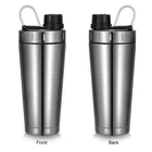 Vacuum Insulated Stainless Steel Water Cup, Double Wall Protein Shaker Bottle with Logo