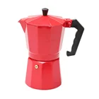 9-Cup Aluminum Stovetop Espresso Maker Red espresso coffee machine