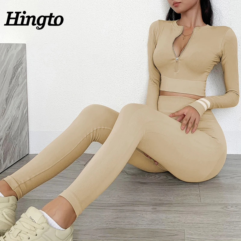 Womens Custom Tracksuit Set Sports Long Sleeve Top and Leggings Seamless Yoga Suit Two Pieces Yoga Set
Womens Custom Tracksuit Set Sports Long Sleeve Top and Leggings Seamless Yoga Suit Two Pieces Yoga Set