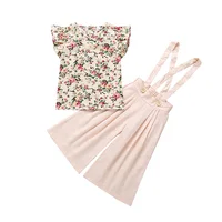 Wholesale summer floral fashion girls suit high quality children's clothing
Wholesale summer floral fashion girls suit high quality children's clothing
