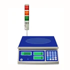 electronic table top supermarket food meat vegetable pricing weighing computing scale with automatic alarm