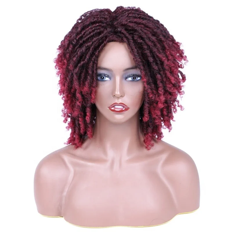 Harmony Hair Color Heat Resistant Afro Dreadlocks Braided Synthetic Wigs Burgundy for Black Women None Lace Wigs Short 6inch
Harmony Hair Color Heat Resistant Afro Dreadlocks Braided Synthetic Wigs Burgundy for Black Women None Lace Wigs Short 6inch