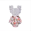 Baby clothes 2019 cross-border special for children's wear Europe and the United States spring new white dot clothes spot