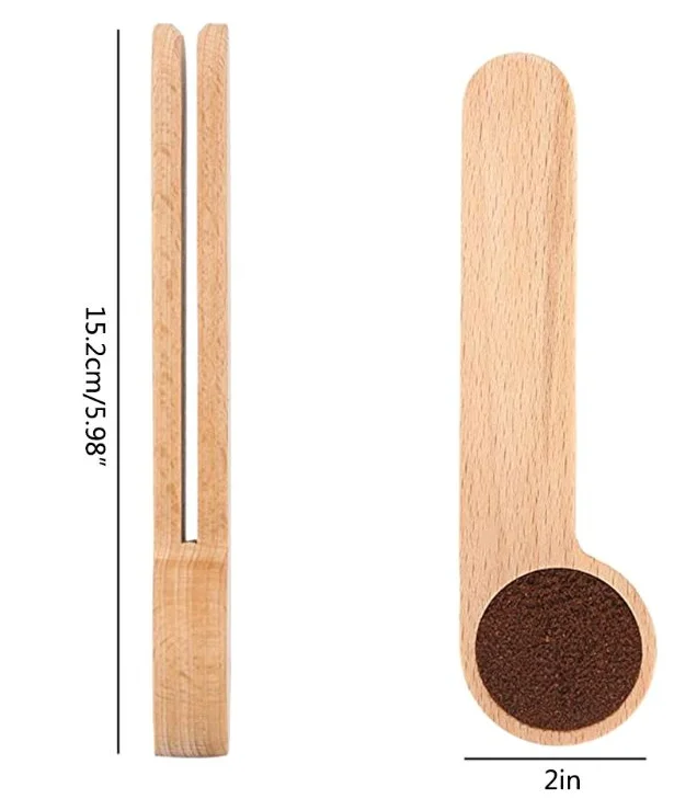 New design wholesale cheap cute designer tea spoon recycled bamboo coffee bean teaspoon measuring scoop with bag clip, Natural
New design wholesale cheap cute designer tea spoon recycled bamboo coffee bean teaspoon measuring scoop with bag clip, Natural