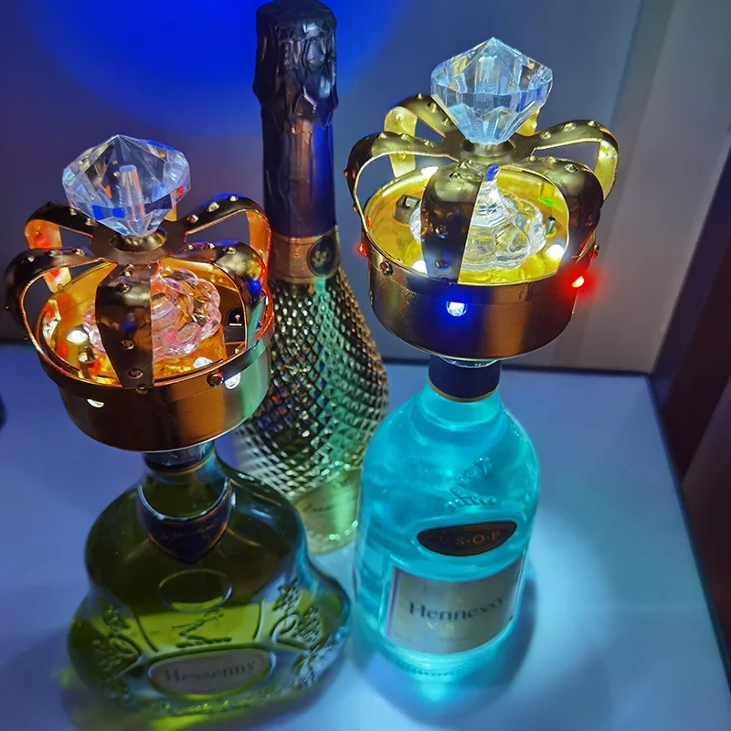 Newest Arrivals LED Crown Champagne Cap Luminous Night Bar Cocktail Server Colorful Light Jewel Accessory for Champagne
Newest Arrivals LED Crown Champagne Cap Luminous Night Bar Cocktail Server Colorful Light Jewel Accessory for Champagne