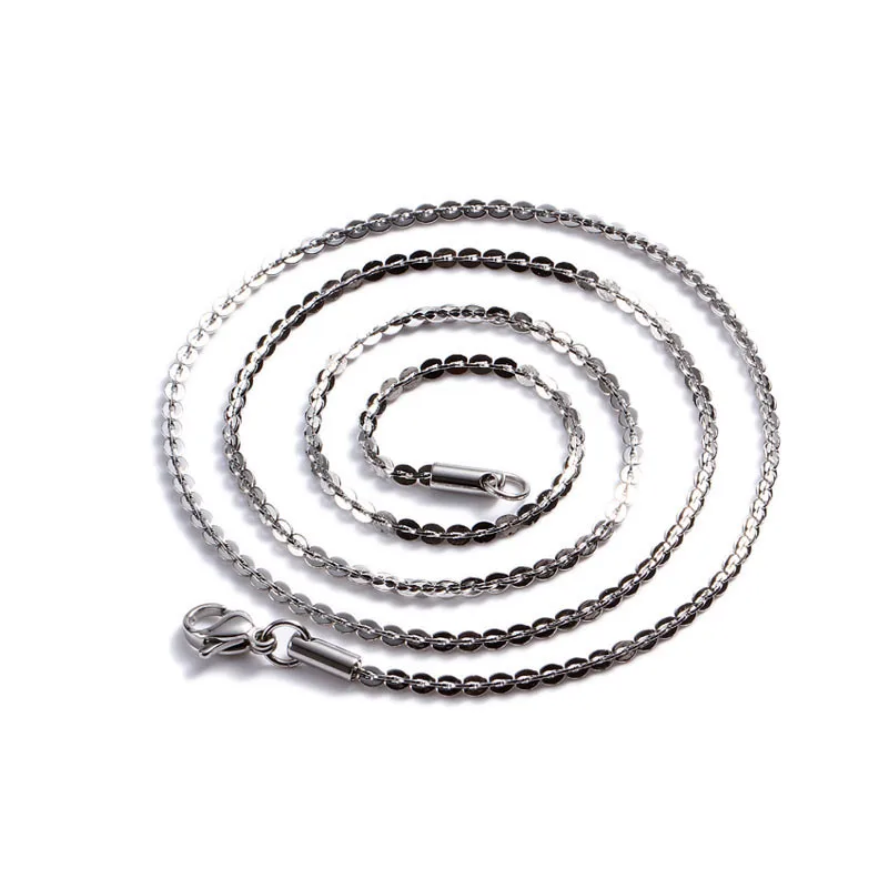 316L Surgical Stainless Steel Shiny 2.0mm/3.0mm Width Rectangular Long Shape Boston Style Chain Necklaces, Silver and gold
316L Surgical Stainless Steel Shiny 2.0mm/3.0mm Width Rectangular Long Shape Boston Style Chain Necklaces, Silver and gold